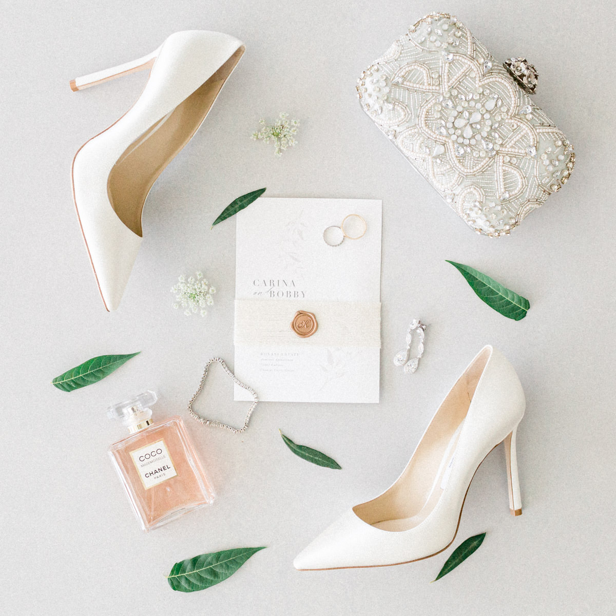 wedding flatlay photography