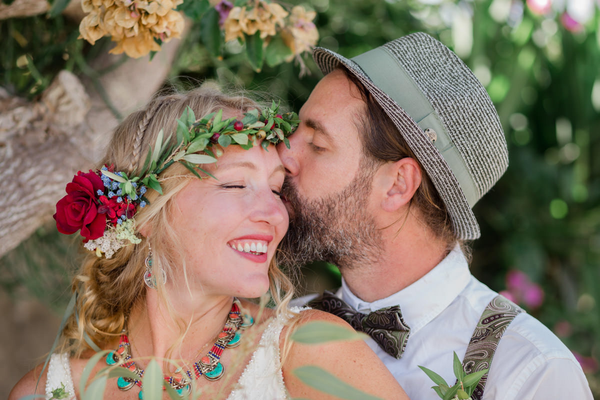 gorgeous colorful bride