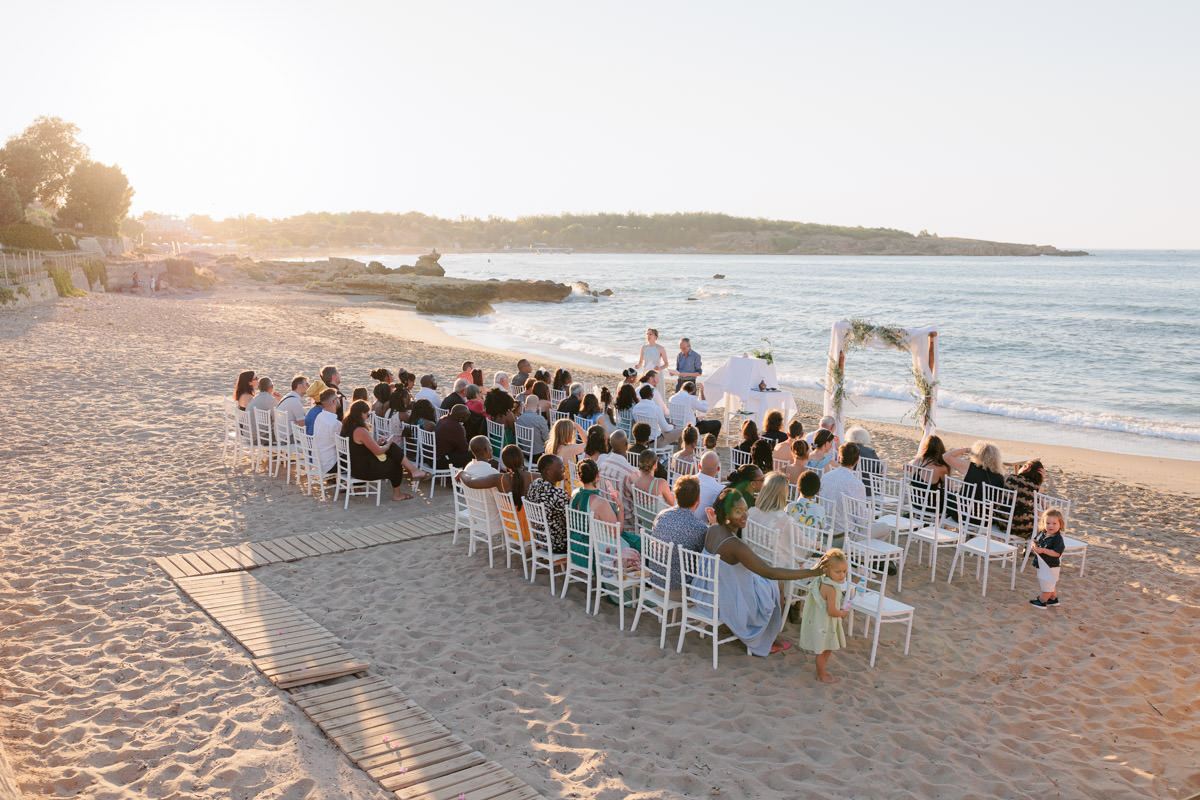 beach wedding in Chania