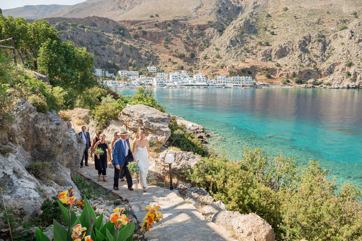 wedding in Loutro near Sfakia