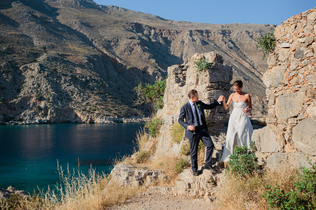 wedding in Loutro in South Crete
