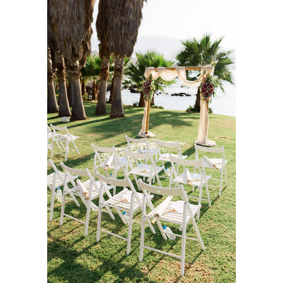 Villa Ligia Petres wedding setup