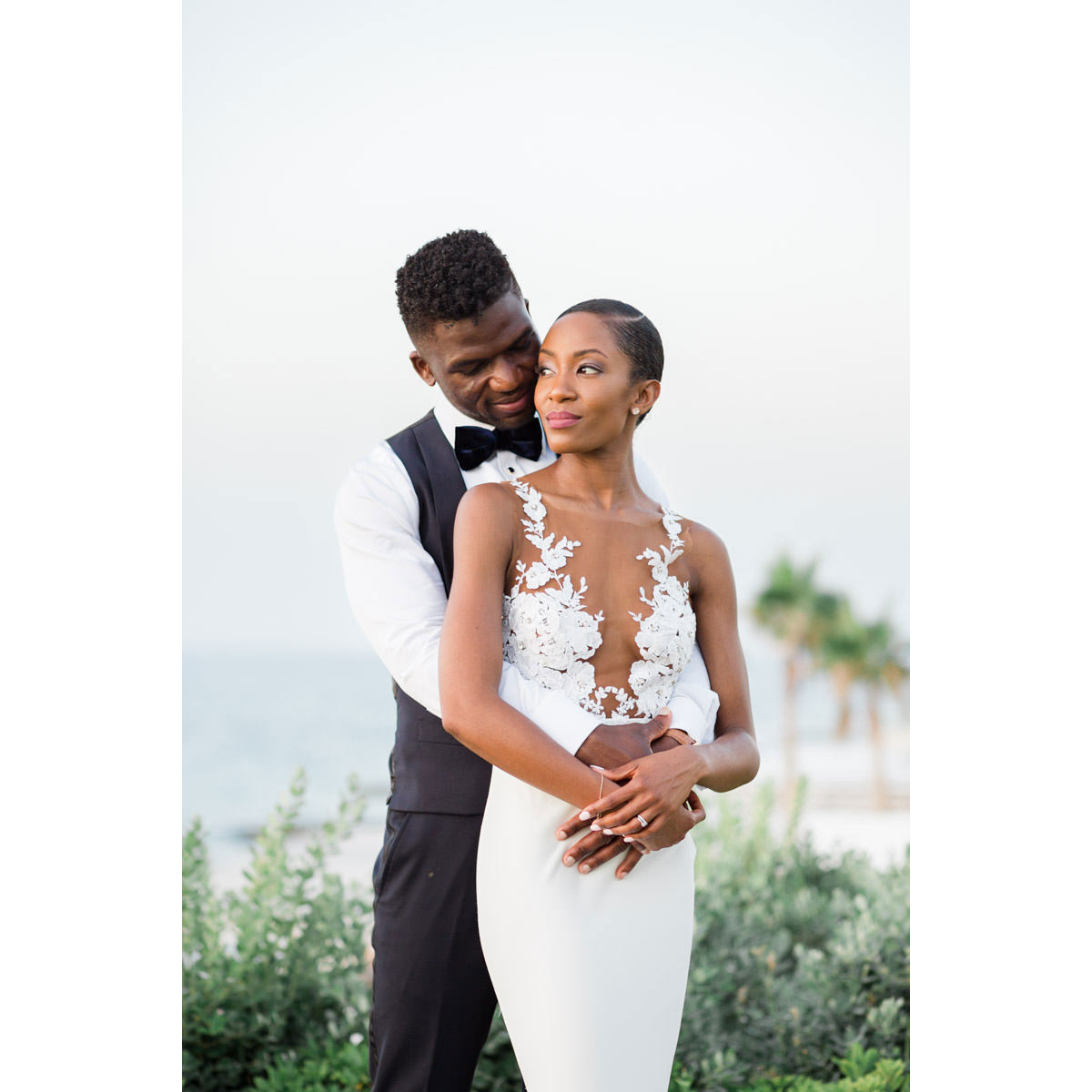 groom and bride in love in Crete