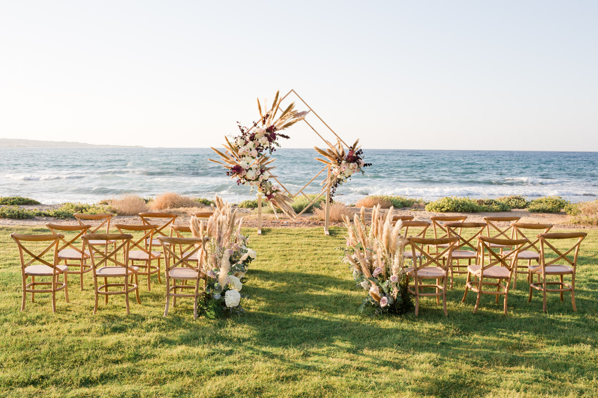 wedding venue by the sea in Abaton hotel resort