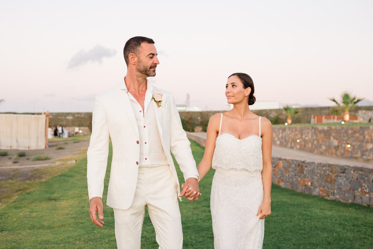 looking each other during portrait session