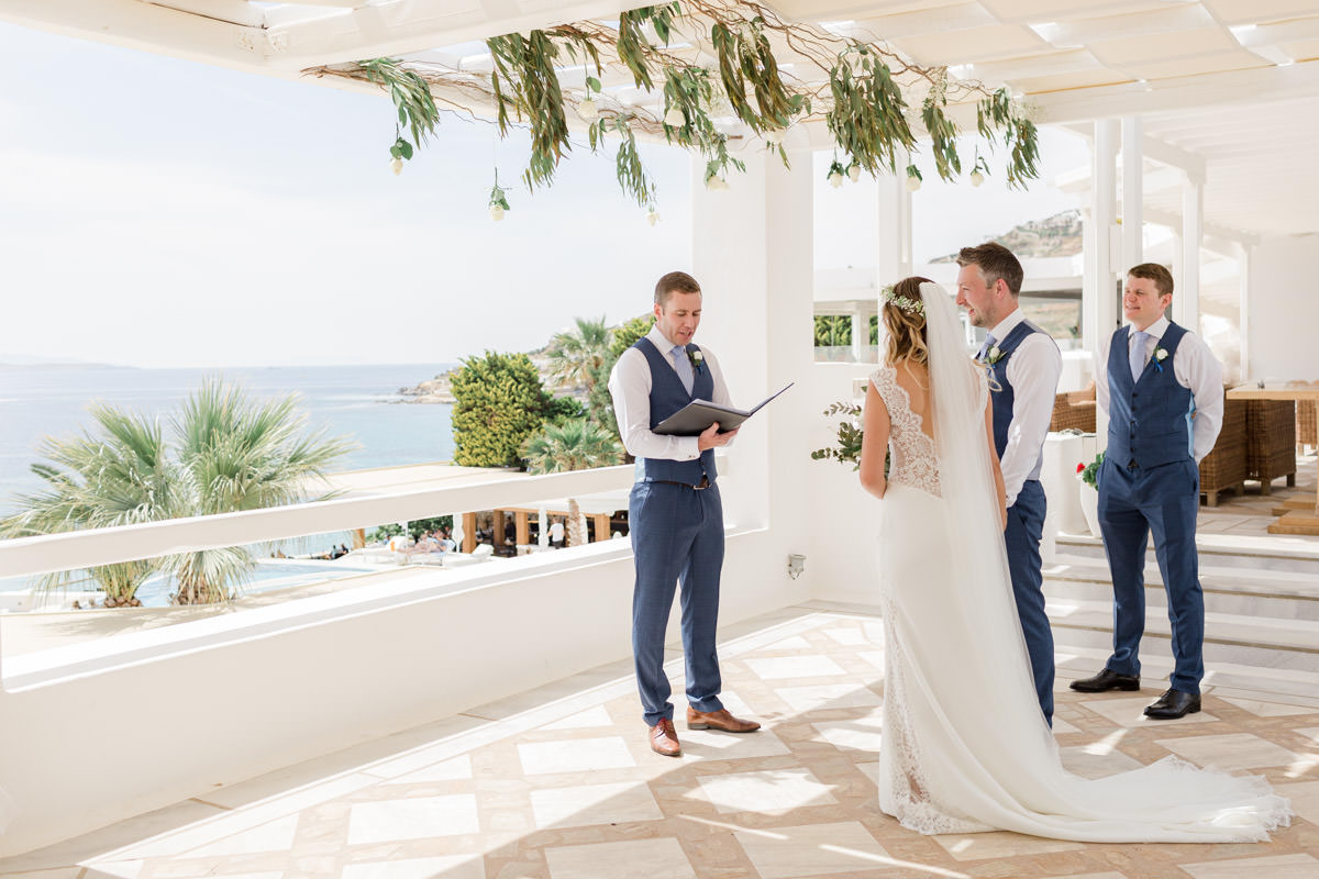 wedding ceremony in Mykonos