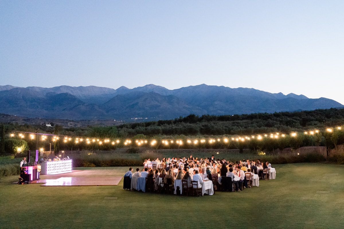 panoramic view from Roxani Estate wedding venue