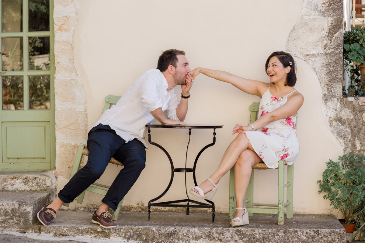 happy couple during their photo session in Vamos