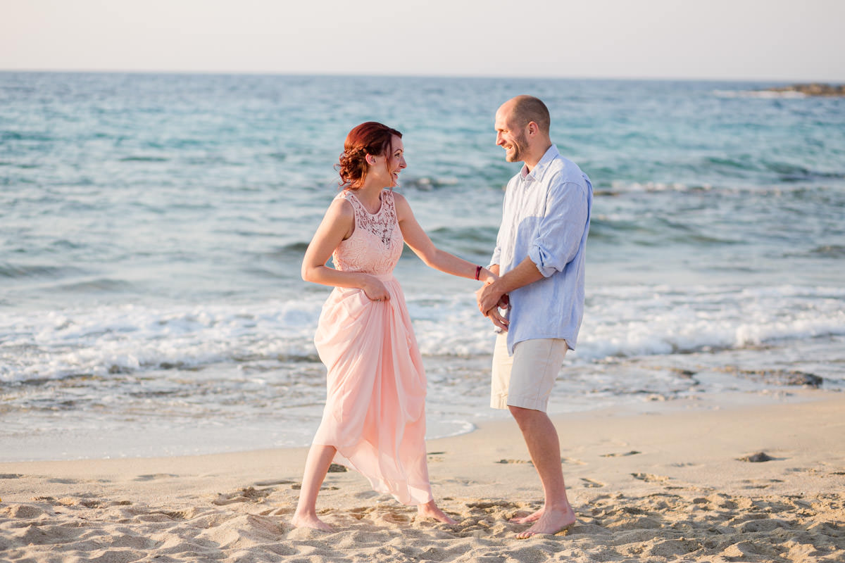 couple is having fun during the photo session