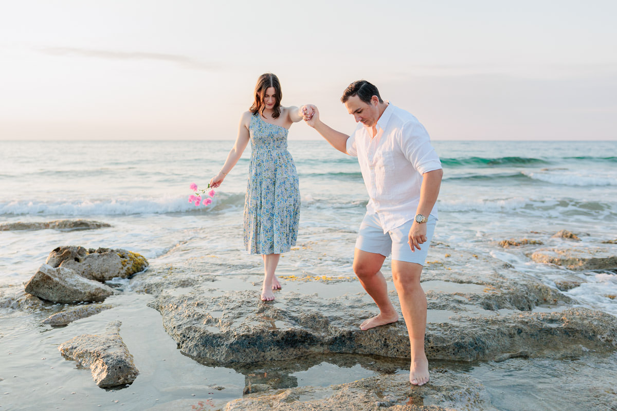 a gentleman helping his partner