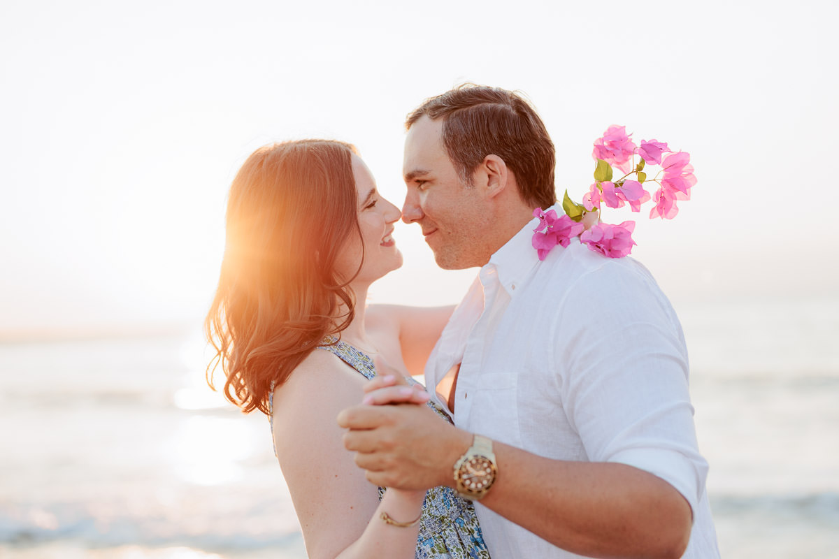 intimate close up portrait of a young couple