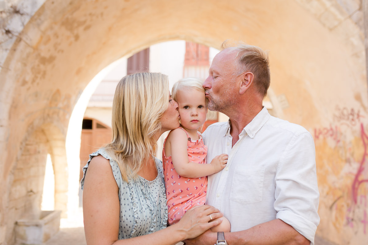 kiss from the parents