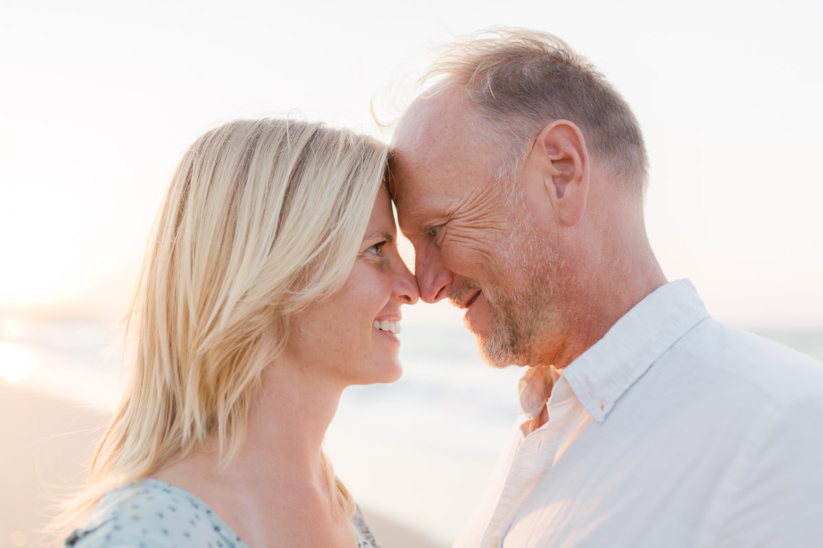 happy parents portrait in Greece