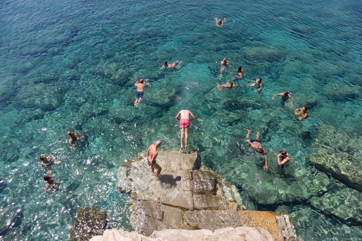 pre-wedding beach party in Greece