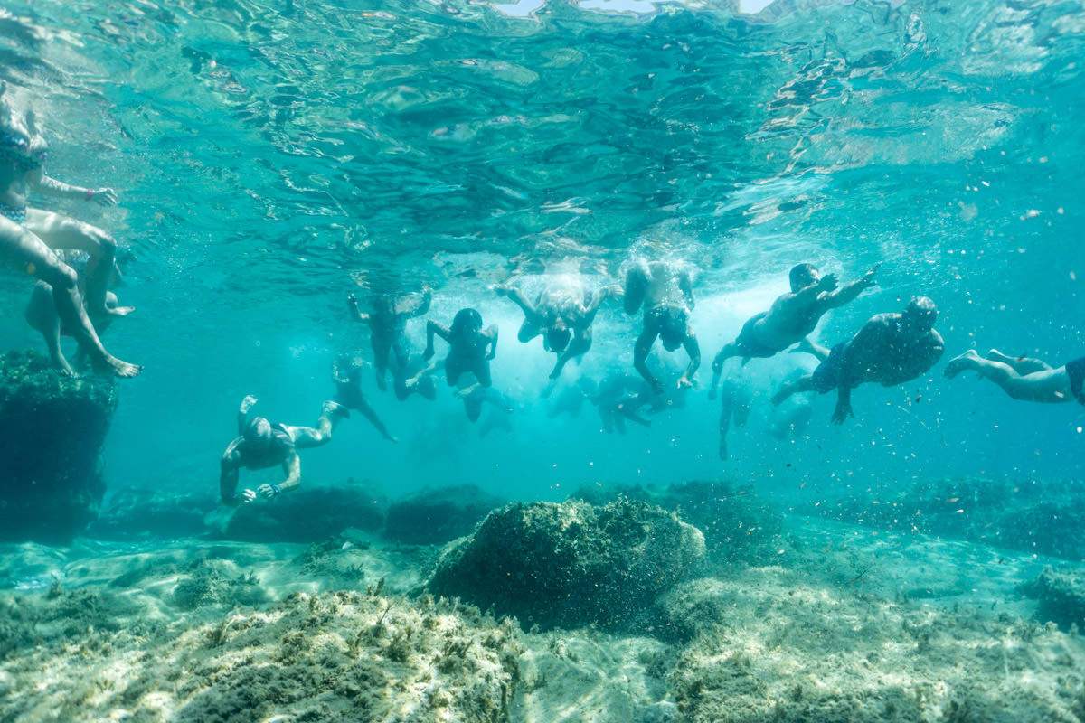 underwater party