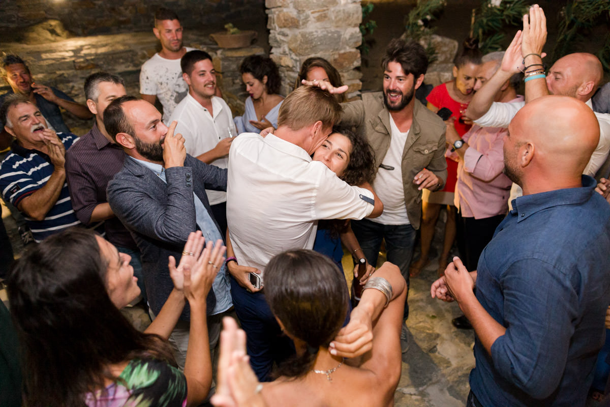 wedding party in Greece