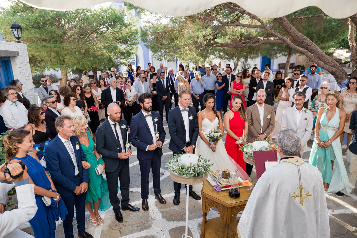 wedding in Kastriani in Kea, Greece