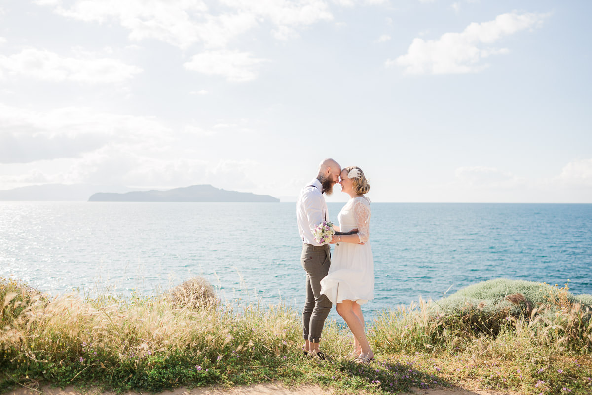 wedding portraits in the island of Crete