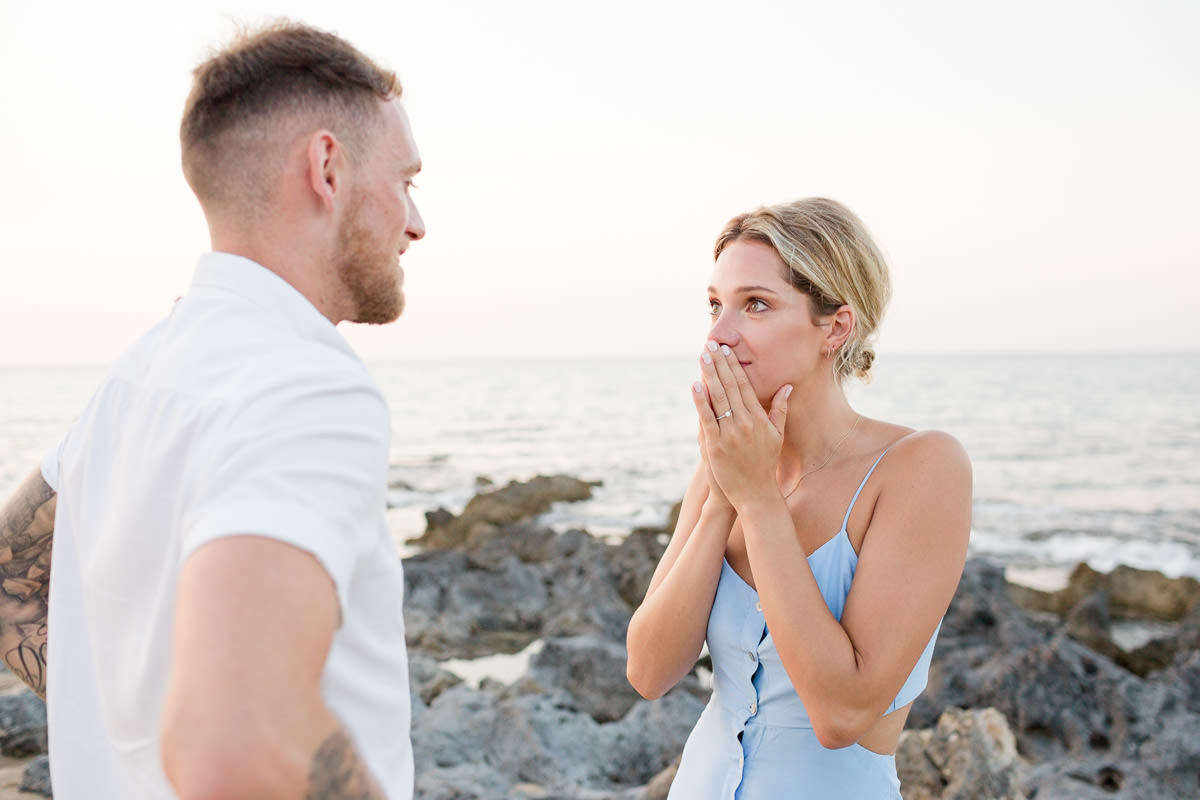 she cannot believe that he proposed her