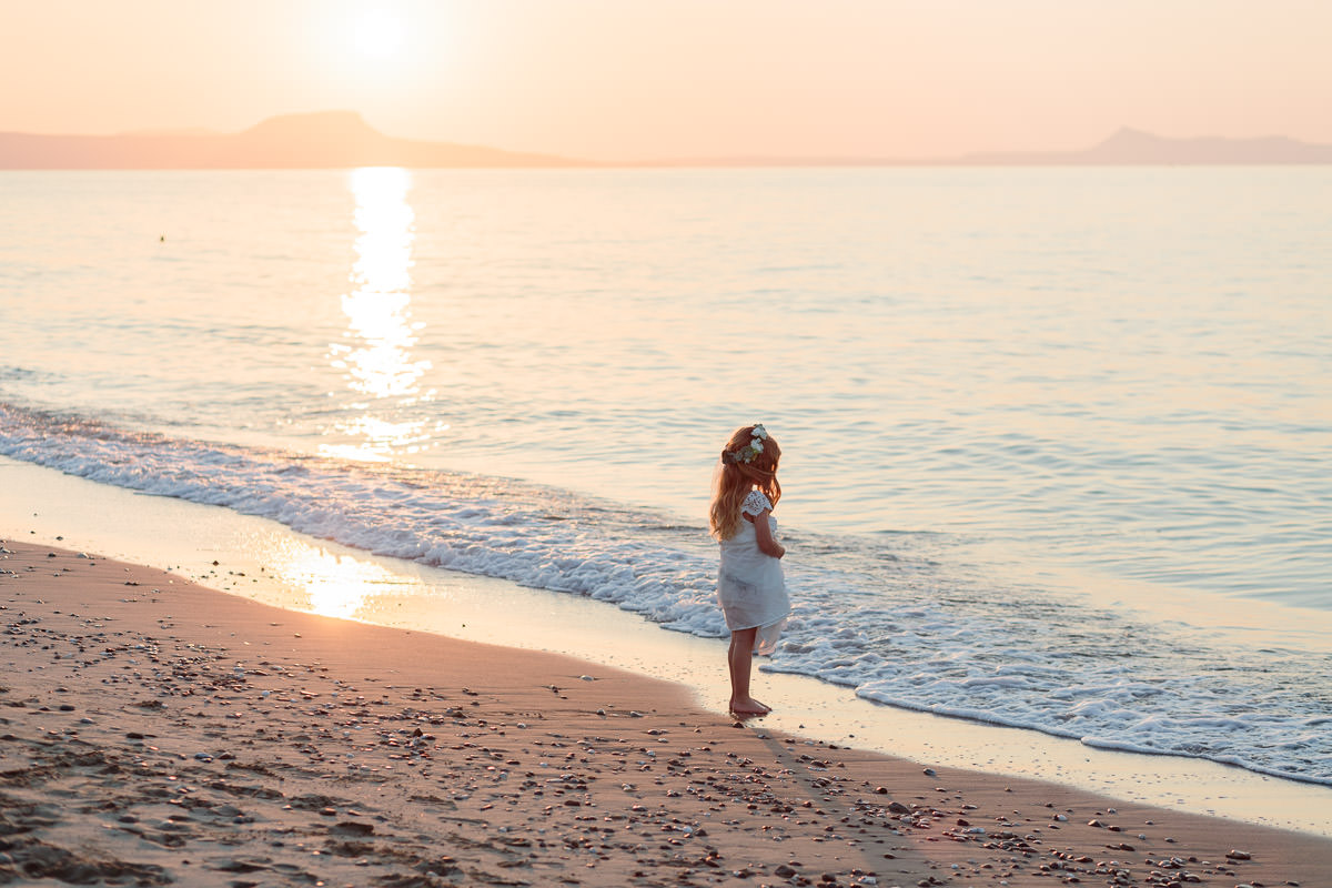 photo-session at the beach during sunset