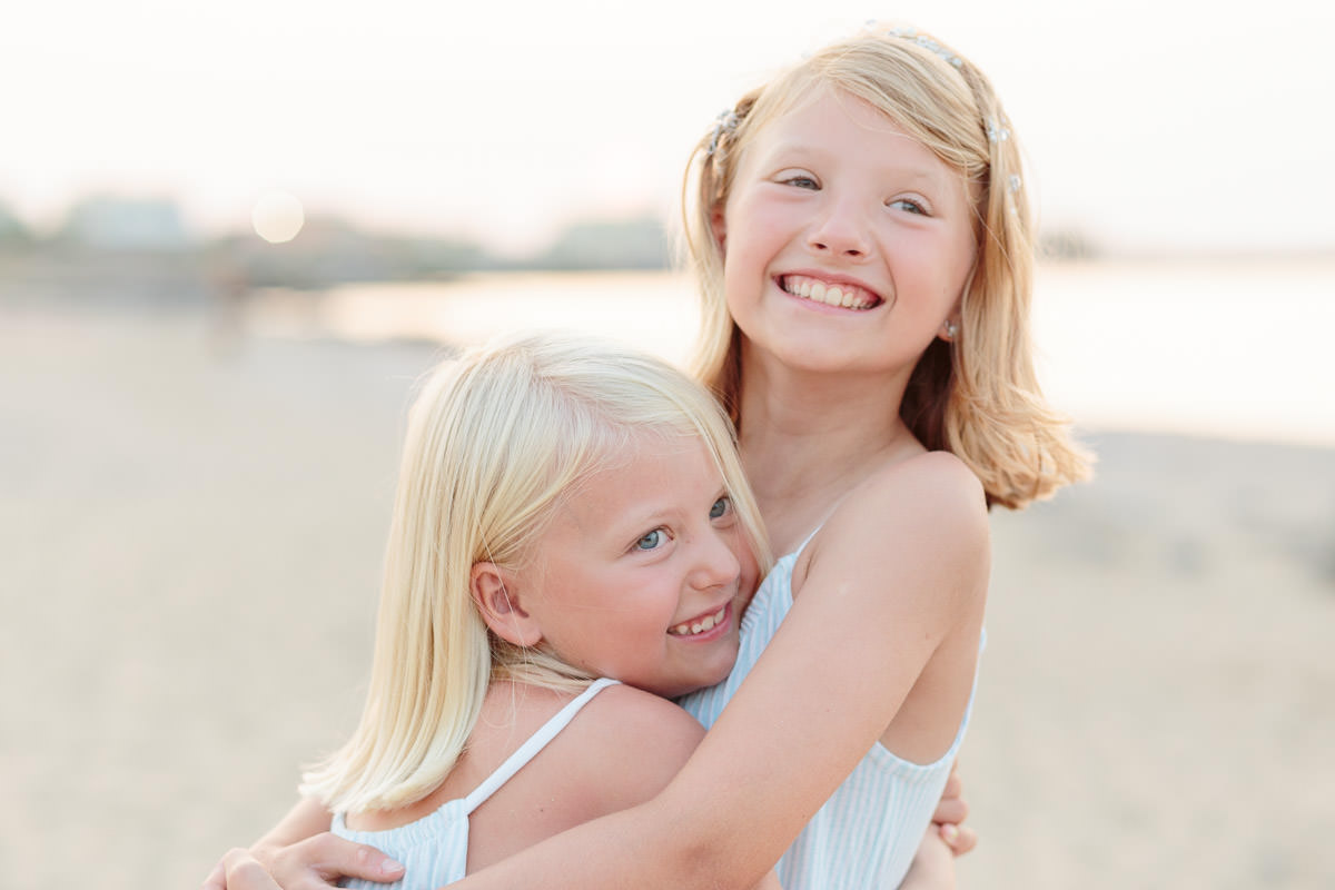 kids enjoying vacation photo-session in Crete