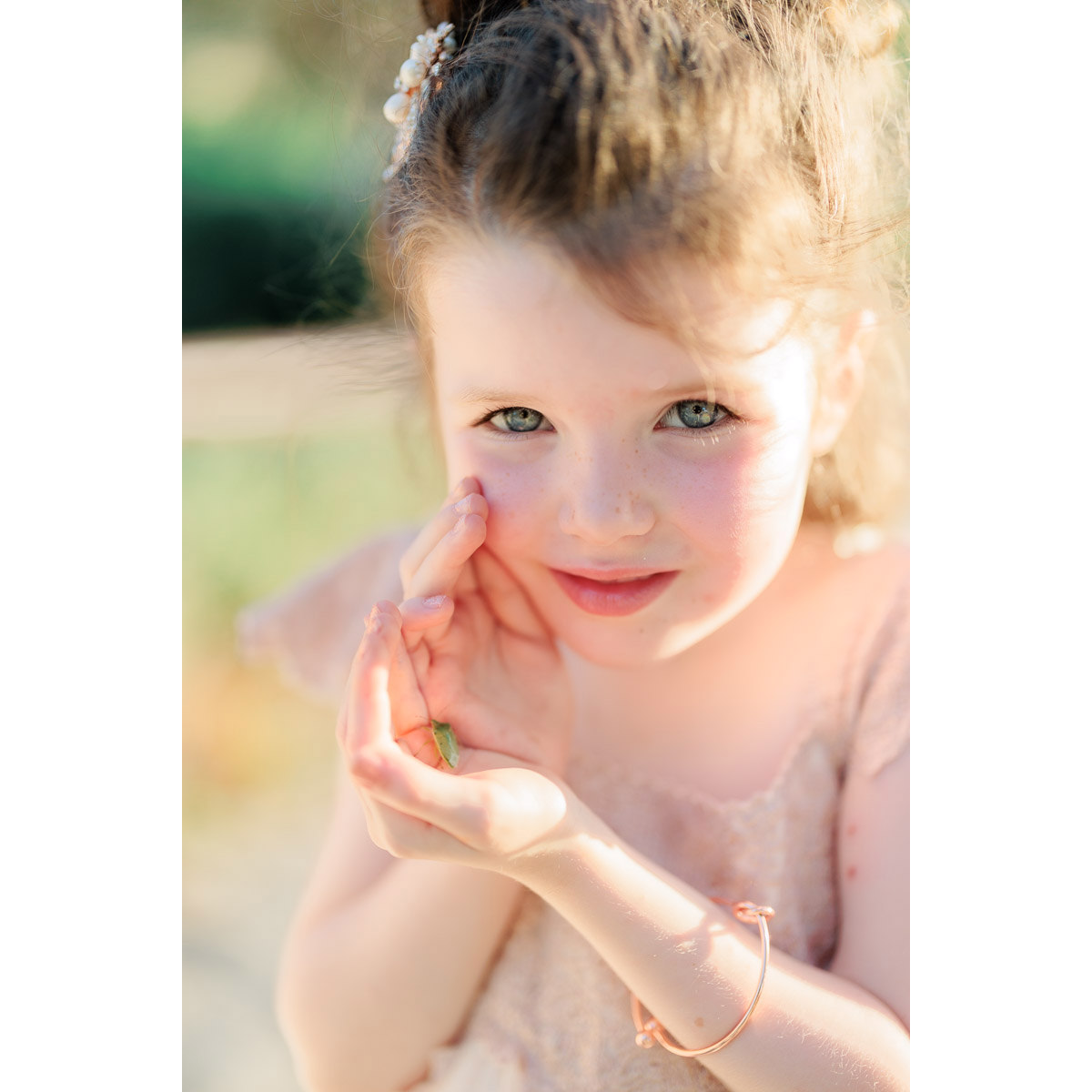 portrait of a kid from local photographer in Crete