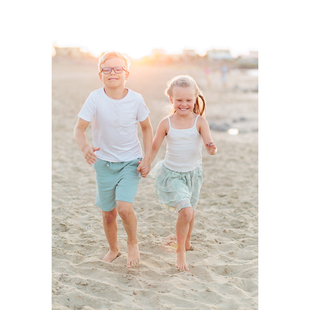 happy kids running