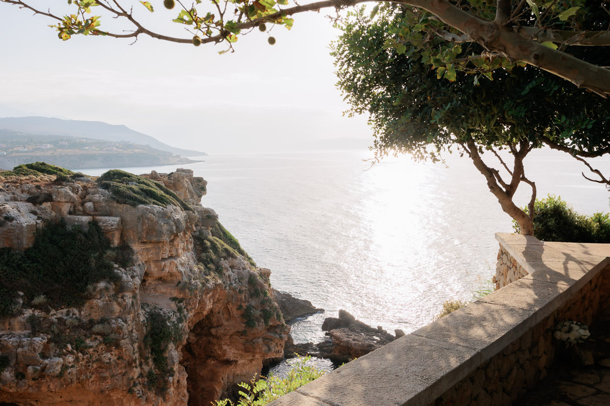 view from ktima Pavlaki Estate Rethymnon wedding Venue